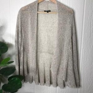 EILEEN FISHER BEIGE LINEN CARDIGAN SZ. S
